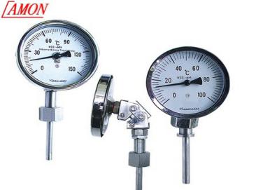 Stainless Steel Bottom Connection Adjustable Angle Bimetal Thermometer Temperature instrument Tools for Molten